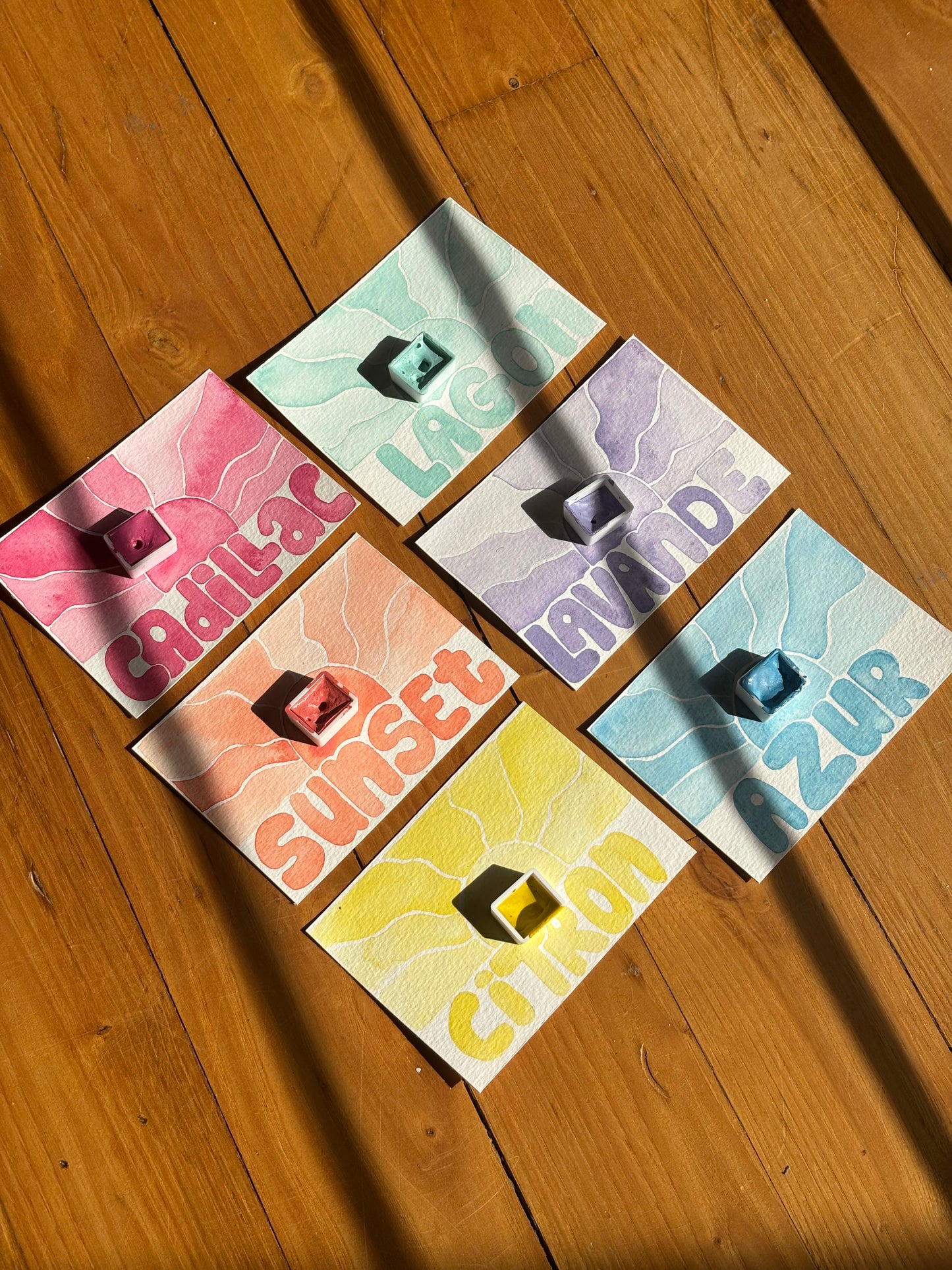 La palette et la collection sur la route des vacances